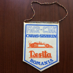 fanion auto moto sport FACR CJAK caras severin resita RSR romania anii '80 hobby