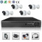 Kit Sistem Supraveghere Video 4 Camere Exterior DVR Full D1 HDMI internet