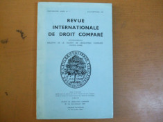 Revue internationale de droit compare nr. 3/1977 Paris foto