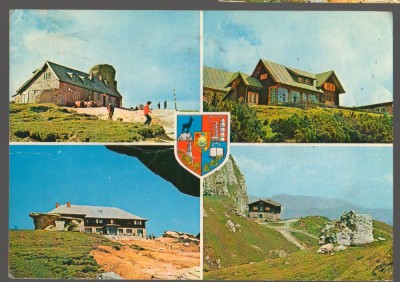 CPI B 10562 CARTE POSTALA - MUNTII BUCEGI. MOZAIC, STEMA foto
