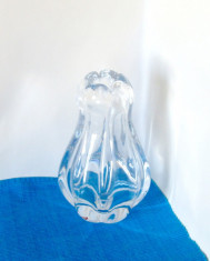 Vaza ART DECO cristal masiv, 1939 - Stella Polaris - V. Lindstrand, Orrefors Sw. foto