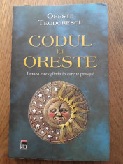 Oreste Teodorescu(dedicatie/semnatura)Codul lui Oreste foto