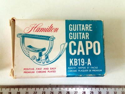 ACCESORIU CHITARA -GUITAR CAPO KB19 A / HAMILTON - MADE IN USA - IN CUTIE foto