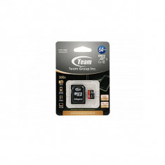 Card de memorie TeamGroup MicroSDXC 64GB Clasa 10 cu adaptor SD foto