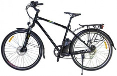 Bicicleta electrica Nova Vento Long Run L2803, Roti 28inch, 7 viteze, Viteza maxima 25 Km/h, Autonomie 50 Km (Negru) foto