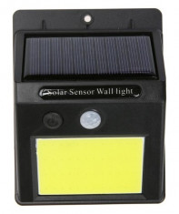 Lampa Solara Cu Senzor Miscare Si Acumulator 48 LED-uri COB foto