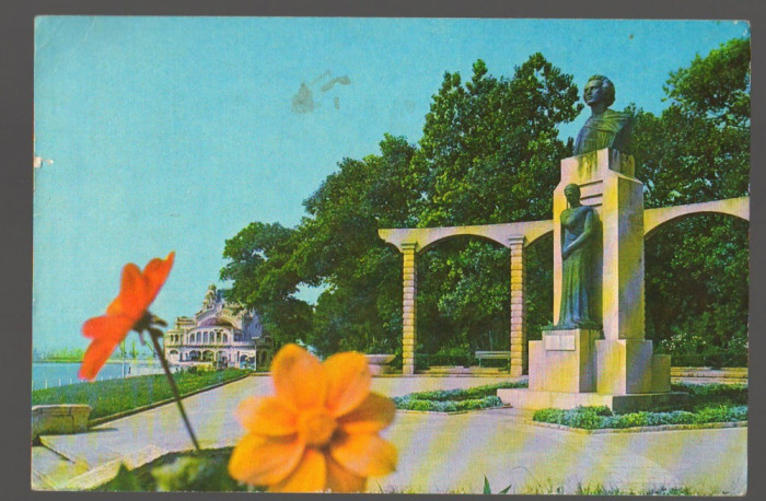 CPI B 10590 CARTE POSTALA - CONSTANTA. STATUIA LUI MIHAI EMINESCU