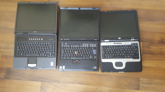 Lot 3 Laptopuri Functionale IBM/Acer/HP Incomplete. Livrare gratuita!