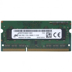 Memorie Sodimm MICRON 4Gb DDR3 1600Mhz PC3L-12800S, 1.35V, mt8ktf51264hz-1g6e1 foto