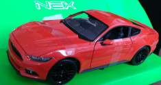 Macheta Ford Mustang GT 2015 - Welly, noua, scara 1:24 foto