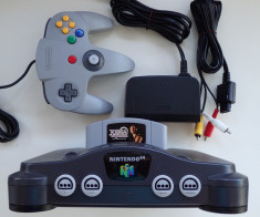 Consola retro de colectie Nintendo N64 complet impecabil caseta joc XENA foto