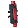 Stop Bicicleta LED USB, 4 Moduri, Lumina Spate Siguranta Noapte, Waterproof, Rosu/Albastru/Alb