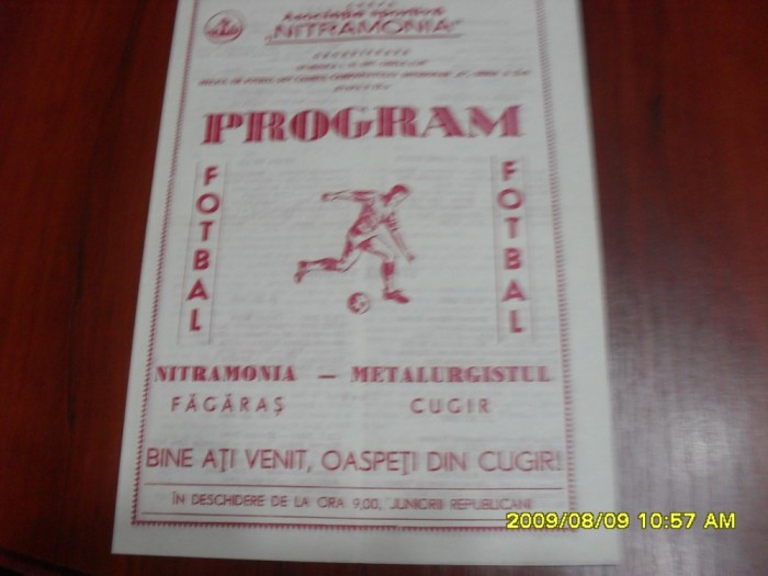 program Nitramonia Fagaras - Metal. Cugir