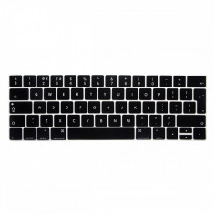 Husa protectie tastatura EU Macbook Pro 13 15 2016 2017 Touch Bar, negru