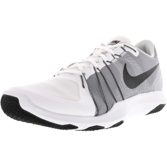 Nike barbati Flex Train Aver White / Black-Wolf Grey Ankle-High Training Shoes foto mare Nike barbati Flex Train Aver White / Black-Wolf Grey Ankle-High Training Shoes foto mare