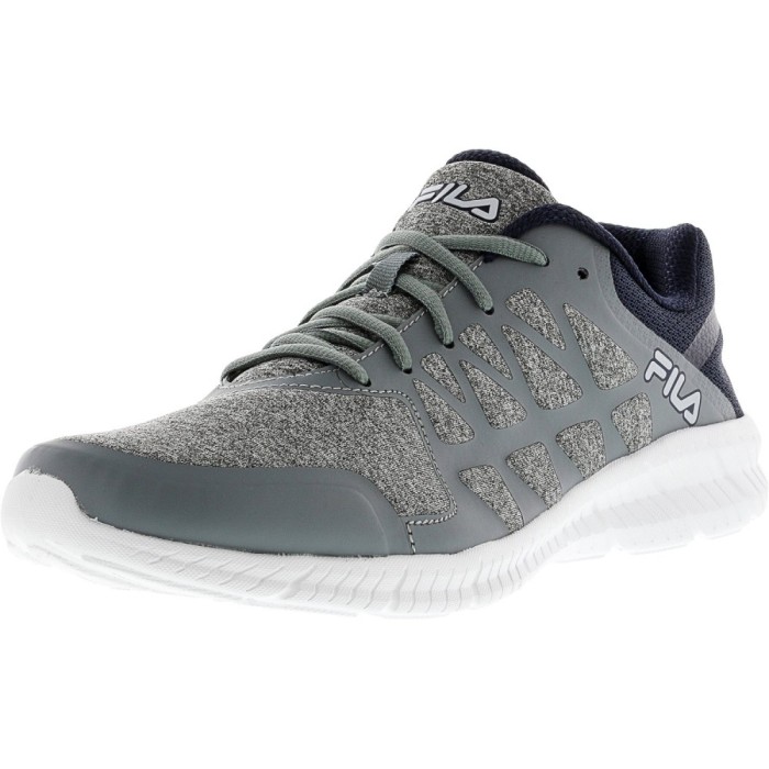 Fila barbati Memory Finity Heather Monument / Navy White Ankle-High Running Shoe foto mare Fila barbati Memory Finity Heather Monument / Navy White Ankle-High Running Shoe foto mare
