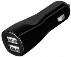 Incarcator Auto Hama Auto-Detect 108333, 2x USB, 4.2A, Universal (Negru) foto