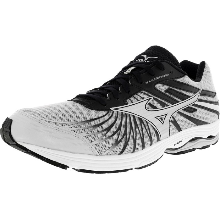 Mizuno barbati Wave Sayonara 4 Grey / Silver Black Ankle-High Running Shoe foto mare Mizuno barbati Wave Sayonara 4 Grey / Silver Black Ankle-High Running Shoe foto mare