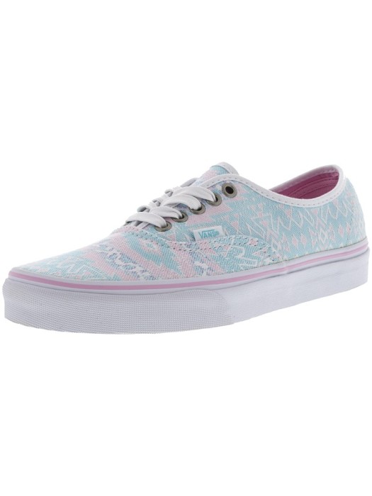 Vans Authentic Freshness Jacquard / Pink Ankle-High Canvas Skateboarding Shoe foto mare Vans Authentic Freshness Jacquard / Pink Ankle-High Canvas Skateboarding Shoe foto mare