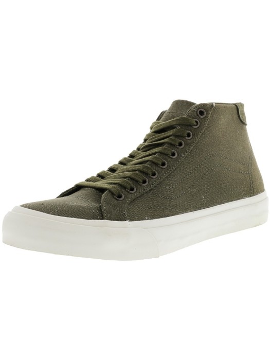 Vans Court Mid Canvas Ivy Green Mid-Top Skateboarding Shoe foto mare Vans Court Mid Canvas Ivy Green Mid-Top Skateboarding Shoe foto mare