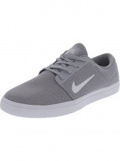 Nike barbati Sb Portmore Ultralight Wolf Grey / White Cool Ankle-High Skateboarding Shoe foto
