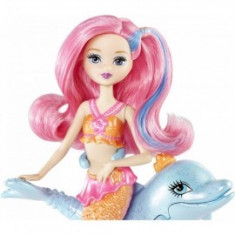 Barbie Papusa Mini-sirena cu delfin - Mattel foto