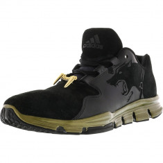 Adidas barbati Gameday Snoop Core Black / Gold Metallic Ankle-High Leather Fashion Sneaker foto