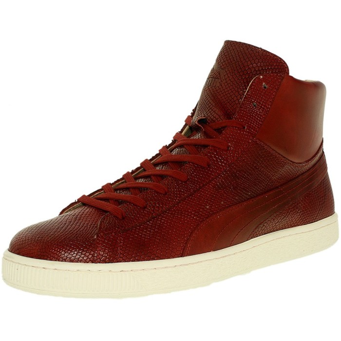 Puma barbati States Mid Mii Sun/Dried Tomato/Whisper White Ankle-High Leather Fashion Sneaker foto mare Puma barbati States Mid Mii Sun/Dried Tomato/Whisper White Ankle-High Leather Fashion Sneaker foto mare