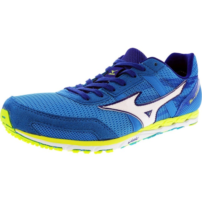 Mizuno barbati Wave Ekiden 10 Blue / White Yellow Ankle-High Running Shoe Mizuno barbati Wave Ekiden 10 Blue / White Yellow Ankle-High Running Shoe
