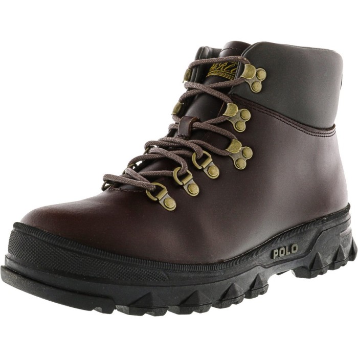Polo Ralph Lauren barbati Hainsworth Dark Brown / High-Top Leather Boot foto mare Polo Ralph Lauren barbati Hainsworth Dark Brown / High-Top Leather Boot foto mare