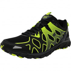 361 barbati 361-Ascent Night / Castlerock Lime Green Ankle-High Fabric Running Shoe foto