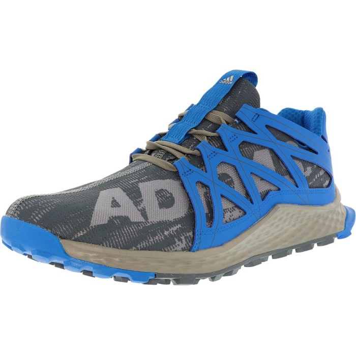 Adidas barbati Vigor Bounce Trail Runner Grey/Onix/Shock Blue Ankle-High foto mare Adidas barbati Vigor Bounce Trail Runner Grey/Onix/Shock Blue Ankle-High foto mare