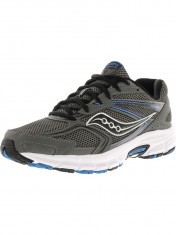 Saucony barbati Grid Cohesion 9 Grey / Black Royal Ankle-High Running Shoe foto