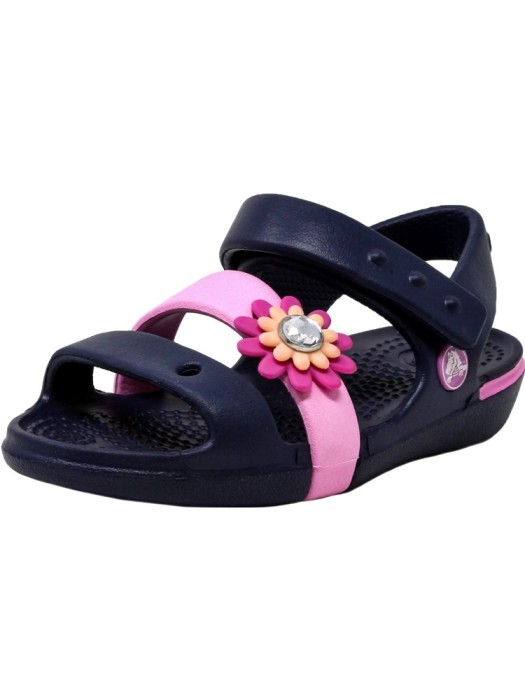 Crocs Keeley Petal Sandal Navy / Carnation Ankle-High Crocs Keeley Petal Sandal Navy / Carnation Ankle-High