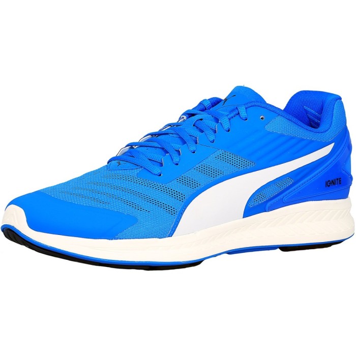 Puma barbati Ignite V2 Electric Blue / Peacoat White Ankle-High Fabric Running Shoe foto mare Puma barbati Ignite V2 Electric Blue / Peacoat White Ankle-High Fabric Running Shoe foto mare