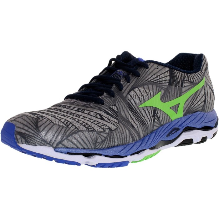 Mizuno barbati Wave Paradox Alloy/Green Flash/Dazzling Blue Ankle-High Running Shoe foto mare Mizuno barbati Wave Paradox Alloy/Green Flash/Dazzling Blue Ankle-High Running Shoe foto mare