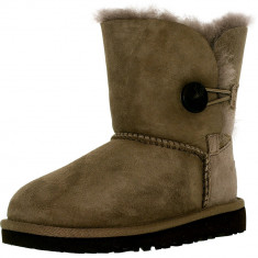 Ugg fete Bailey Button T Stormy Grey Mid-Calf Wool Snow Boot foto