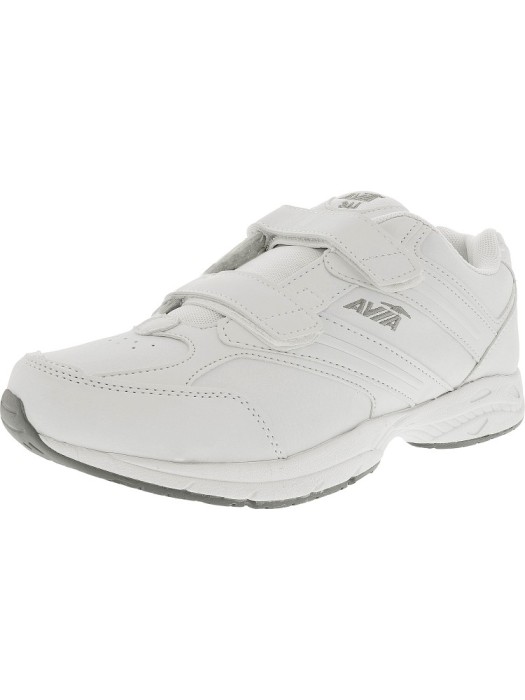 Avia barbati Union Slip Resistant White / Chrome Silver Lemon Yellow Ankle-High Leather Walking Shoe foto mare Avia barbati Union Slip Resistant White / Chrome Silver Lemon Yellow Ankle-High Leather Walking Shoe foto mare