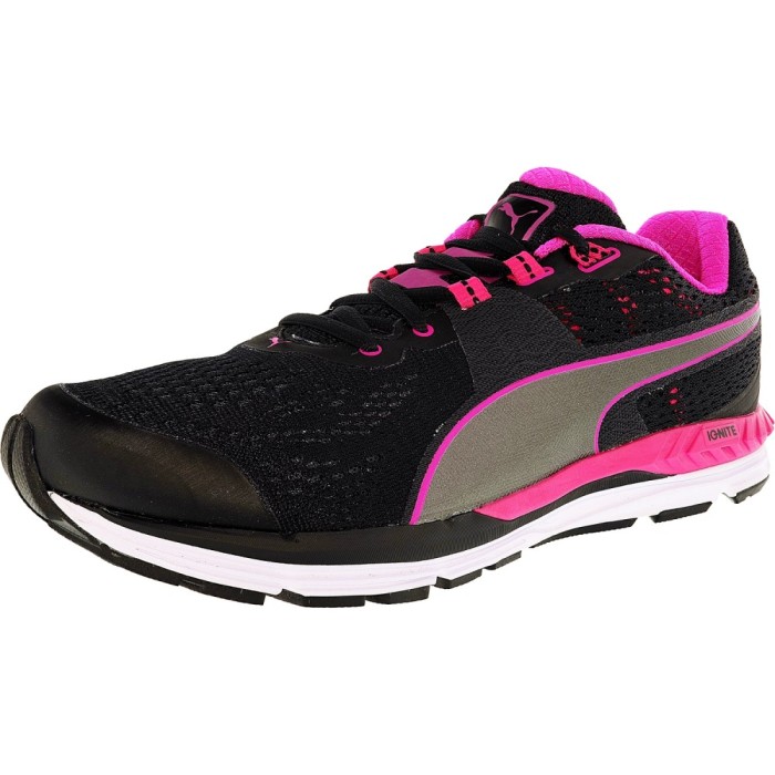 Puma barbati Speed 600 Ignite Black/Pink Glow/Aged Silver Ankle-High Running Shoe foto mare Puma barbati Speed 600 Ignite Black/Pink Glow/Aged Silver Ankle-High Running Shoe foto mare