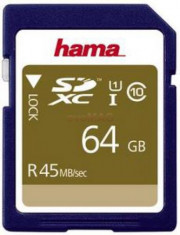 Card de memorie Hama SDXC 64GB, Clasa 10 foto