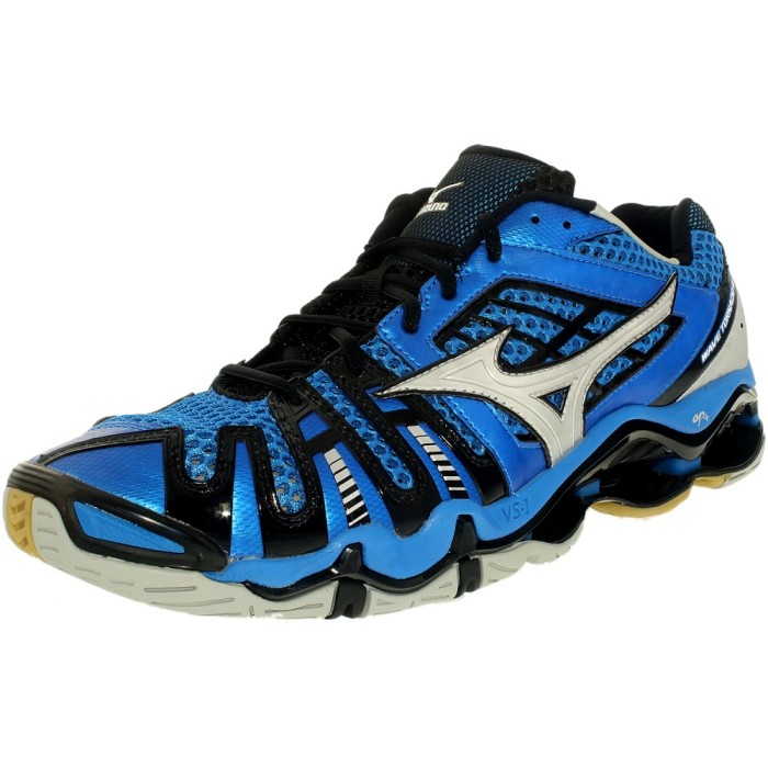 Mizuno barbati Wave Tornado 8 Blue/Silver/Black Low Top Leather Indoor Court Shoe foto mare Mizuno barbati Wave Tornado 8 Blue/Silver/Black Low Top Leather Indoor Court Shoe foto mare