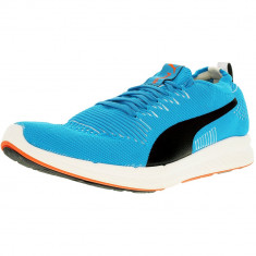 Puma barbati Ignite Proknit Atomic Blue/White Ankle-High Fashion Sneaker foto