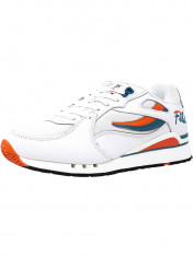 Fila barbati Overpass White / Red Orange Biscay Bay Ankle-High Fashion Sneaker foto