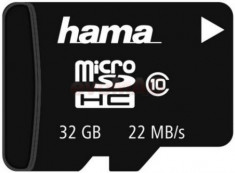 Card de memorie Hama microSDHC, 32GB, Clasa 10, pana la 22 MB/s foto