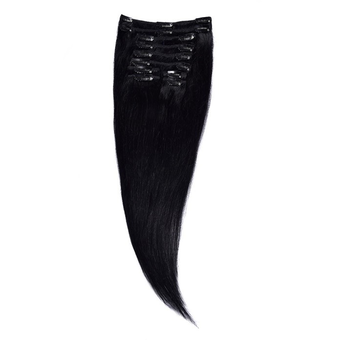 Clip-On Par Natural 50cm 100gr Negru Intens #1 Clip-On Par Natural 50cm 100gr Negru Intens #1