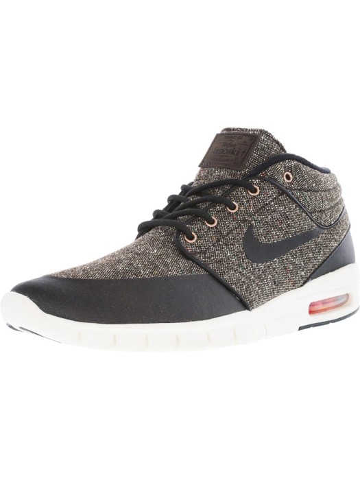 Nike barbati Stefan Janoski Max Mid Baroque Brown / Laser Crimson Sail Black Mid-Top Fashion Sneaker foto mare Nike barbati Stefan Janoski Max Mid Baroque Brown / Laser Crimson Sail Black Mid-Top Fashion Sneaker foto mare
