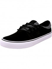 Dc barbati Trase Le Black / Armor Ankle-High Suede Skateboarding Shoe foto