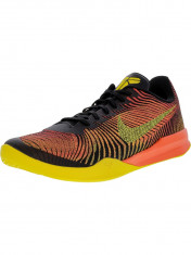 Nike barbati Kb Mentality Ii Black / Tour Yellow-Total Crimson Ankle-High Basketball Shoe foto