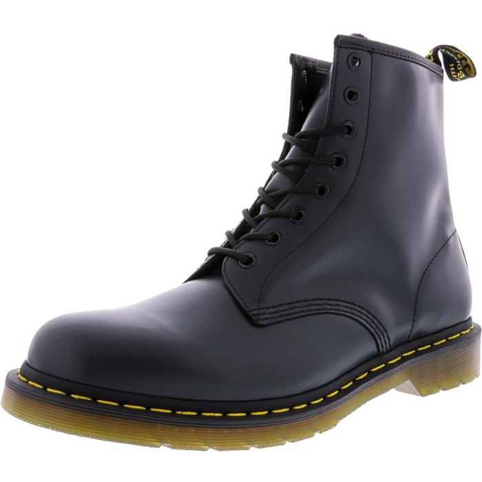 Dr. Martens barbati 10 8-Eye Smooth Navy Ankle-High Leather Boot foto mare Dr. Martens barbati 10 8-Eye Smooth Navy Ankle-High Leather Boot foto mare
