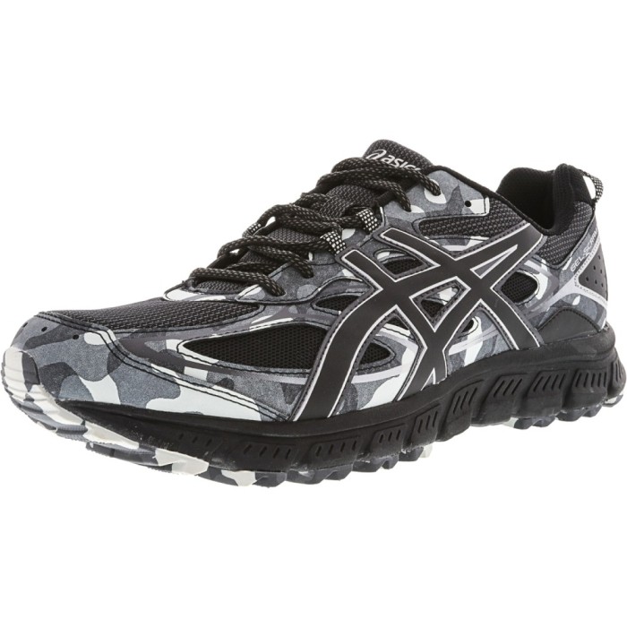 Asics barbati Gel-Scram 3 Black / Glacier Grey Ankle-High Running Shoe foto mare Asics barbati Gel-Scram 3 Black / Glacier Grey Ankle-High Running Shoe foto mare